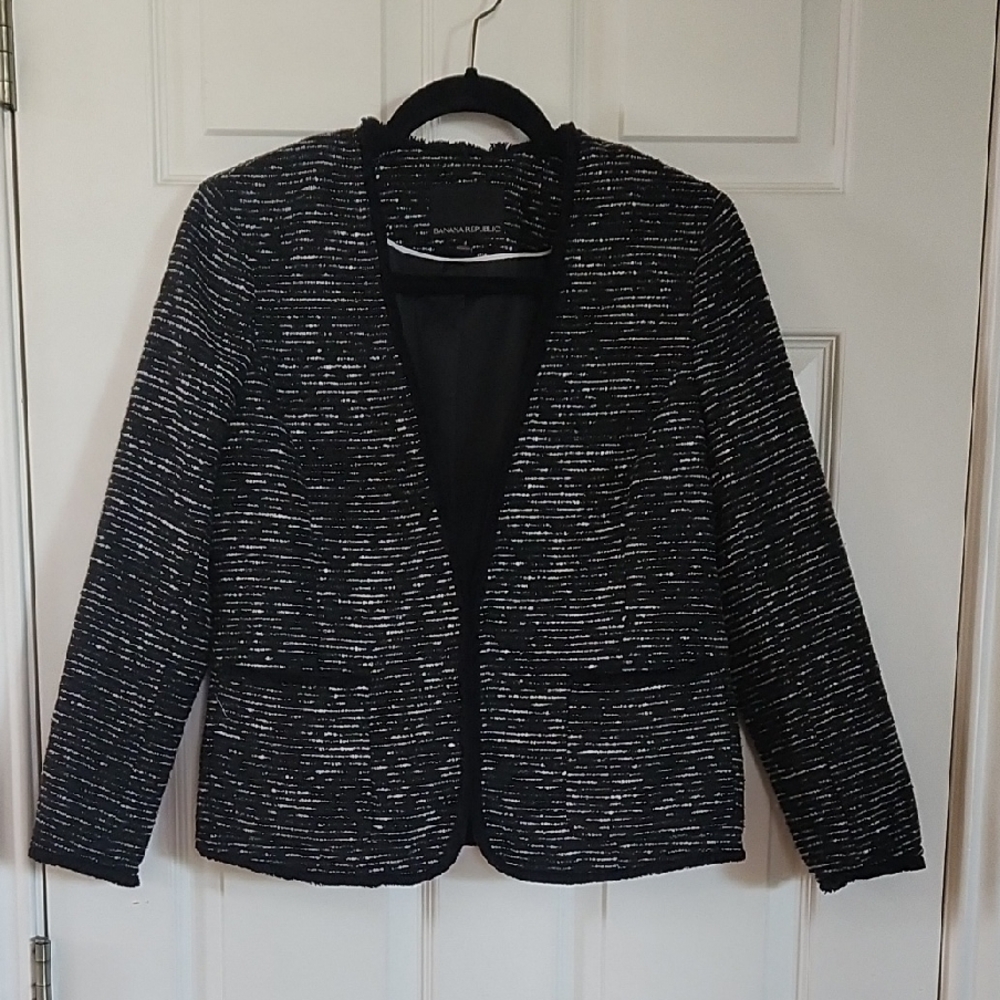 Women's Black and White Jacket